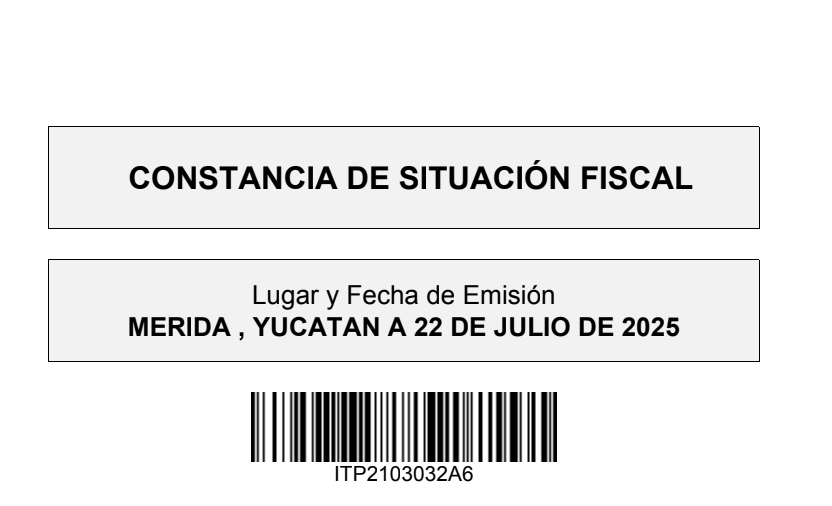 Constancia de situación fiscal